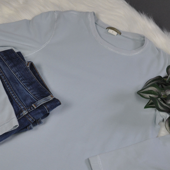 J. Crew Tops - J. Crew Light Blue Long Sleeve T Tee Shirt Sz: M